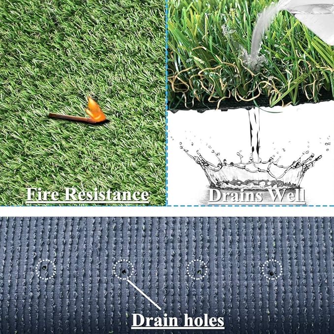 ALTRUISTIC 7FTX13FT Realistic Pet Artificial Grass for Dogs Indooor Outdoor Decor, 1.38 Inch 70 oz Extra-Heavy & Thick Garden Lawn Landscape Synthetic Grass Turf, Fake GrassTurf Mat Rug