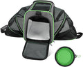 Airline Approved Pet Carrier for Cat - 17 * 11 * 11 Expandable Soft Side Pet Carrier, Collapsible Pet Travel Bag Carrier with Foldable Pet Bowl for Cat Small Animals Under 14LB