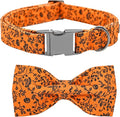Halloween Dog Collar, Pet Collar Dog Bow Pumpkin Dogs Collar Girl Boy Holiday Pet Dogs Collar Gift Bow Dog Collar Cute Soft Puppy Collar for X-Small Puppy