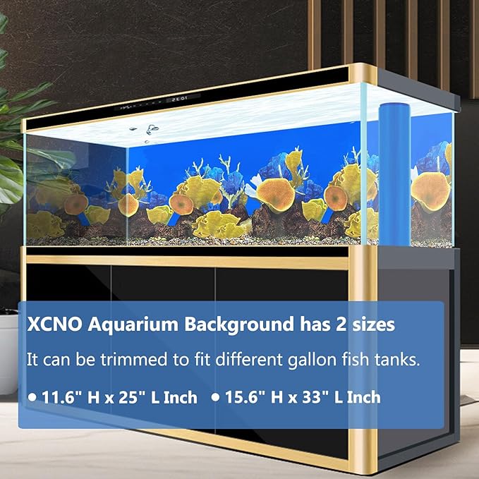 Aquarium Background Seabed Coral Rock Water Plants Fish Tank Backdrop 10 20 Gallon Fish Tank Background for Aquarium