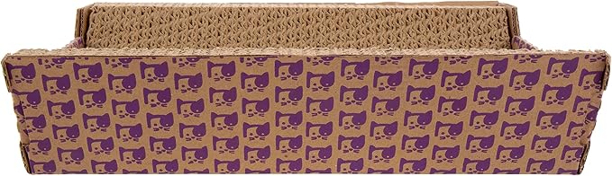 SmartyKat Super Scratcher Chaise Corrugated Cat Scratcher,Catnip Infusion Technology - Brown,One Size,(Pack of 6)
