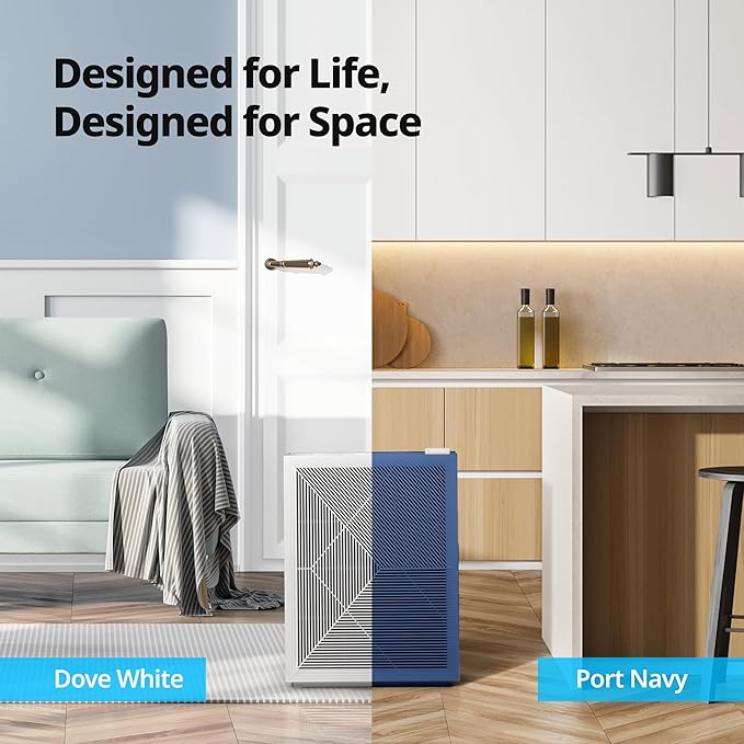 COWAY Air Purifiers for Home Bedroom up to 1,035ft² with Washable Filter, Ordor Filter, & HEPA Filter for Smoke, Pollen, Dander, with Air Quality Monitor, Auto Mode, 3yr Warranty, 160, White