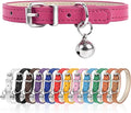 XS Dog Collar for Teacup Adjustable Teacup Dog Collar for Small Medium Large Dogs 3/8 inch Width (HotPink, XS)