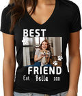 Custom Dog Mom Shirt for Women Pet Ears Sweatshirt with Name Unique Puppy Line Art Cute Dad Hoodie for DogDad Owner Lover