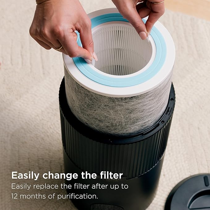 Shark HP232 Clean Sense Air Purifier MAX with Odor Neutralizer Technology, Allergies, HEPA Filter, 1200 Sq Ft, XL Room, Whole Home, Captures 99.98% of Particles, Allergens, Smells & More, Grey