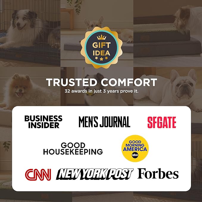 Bedsure Cooling Dog Bed for Crate - Extra Large Comfy Flat Puppy Beds with Removable Washable Cover, Orthopedic Egg Crate Foam Pet Mat, Suitable for Pet Up to 90 lbs