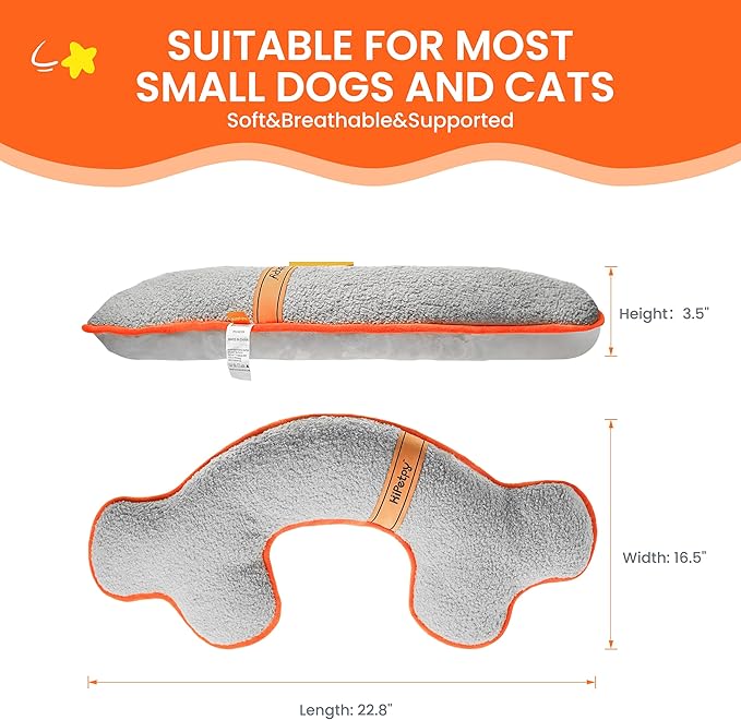 Dog Bed Pillow, Soft Dog Pillows for Dogs, Head & Neck Support for Dogs, Kids, Adults,Washable Dog Calming Pillows for Better Sleep for Medium Pet