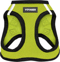 Best Pet Supplies Voyager Step-in Air Harness - All Weather Mesh, Reflective, No Pull Harness for Dogs, Cats - Secure with Hook & Loop Fastener, Buckle, Double D-Rings - Lime Green/Black Trim, XXXS