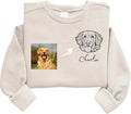 Custom Pet Sweatshirts with Photo and Name, Personalized Dog Sweatshirt, Gifts for Dog Mom, Dad