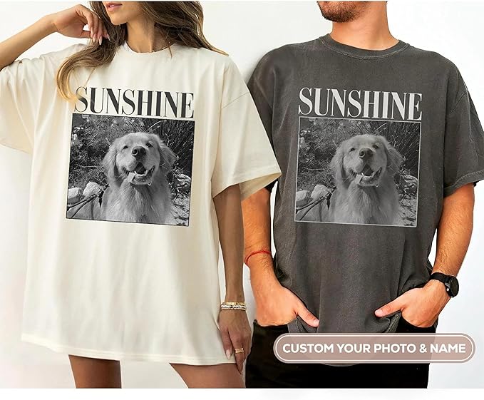 Custom Pet Sweatshirts with Photo and Name, Personalized Dog Sweatshirt, Gifts for Dog Mom, Dad