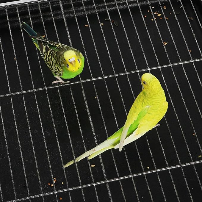 Topeakmart X-Large Parrot Cage Bird Cage with Rolling Stand for Medium Birds Cockatiels Quaker Green Cheek Sun Conure African Grey, 60.5inch