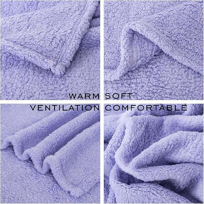 3 Blankets, Dog Cat Pet Blanket, Soft Warm Fleece, for Puppy, Small Dogs or Kitten, Cats, Plush Fuzzy Blanket for Bed, Sofa, Travel (32" x 24", 3/Pack, Lavender+Pink+Dark Pink)