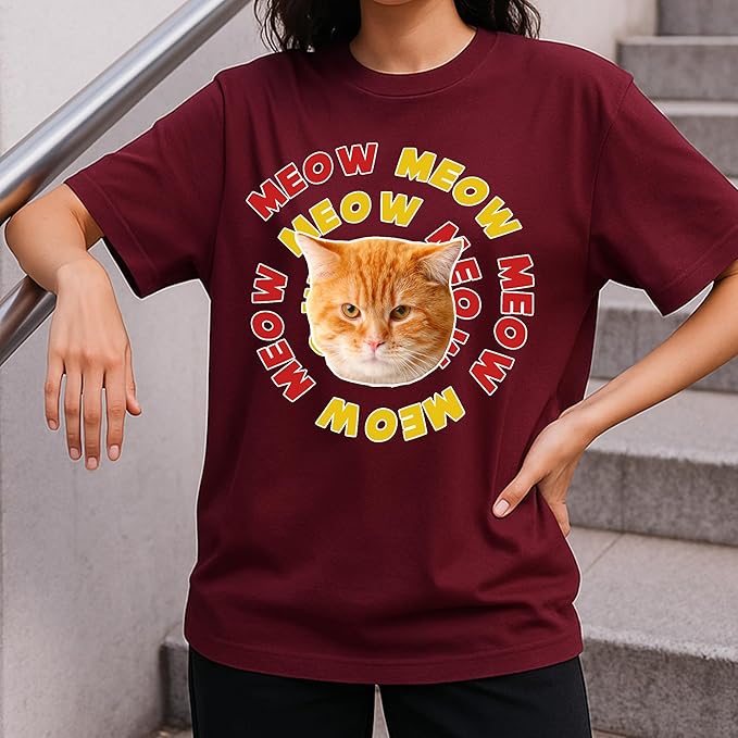 H-DEWALL Custom Shirts Custom Bootleg Rap Shirt for Him Custom Face Shirt with Photo Pet Custom Tees Gift for Dog Cat Lover