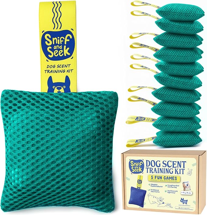 Race&Herd Original Dog Scent Training Kit, Scent Work Training Kit for Dogs - Nosework for Dog Mental Stimulation Agility Training Equipment for Dogs, Brain Games Smell Training Kit for Loss of Smell
