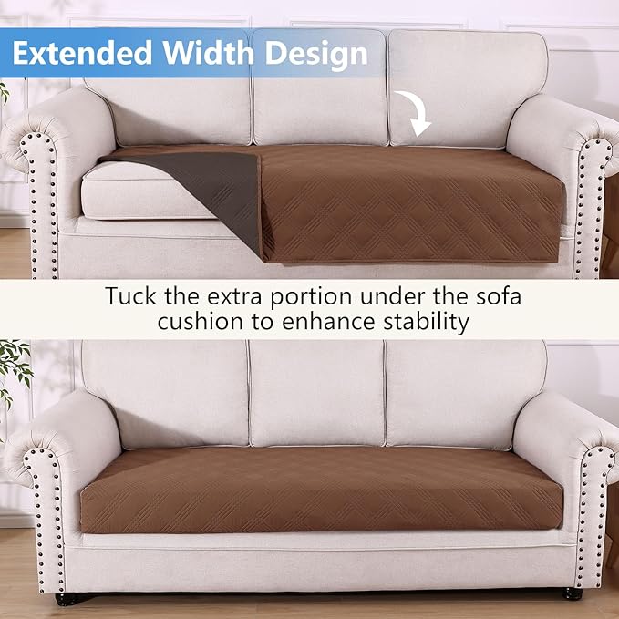hyha Waterproof Dog Blanket, Reversible Pet Bed Blanket, Soft Sofa Couch Cover for Dogs Washable, Waterproof Pet Couch Covers for Sofa Puppy Cats Furniture Protector(40"x70", Brown/Chocolate)