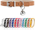 S Dog Collar for Small Dogs Adjustable Dog Collars Cat Collar for Small Medium Large Dogs 3/8 inch Width (Khaki, S)