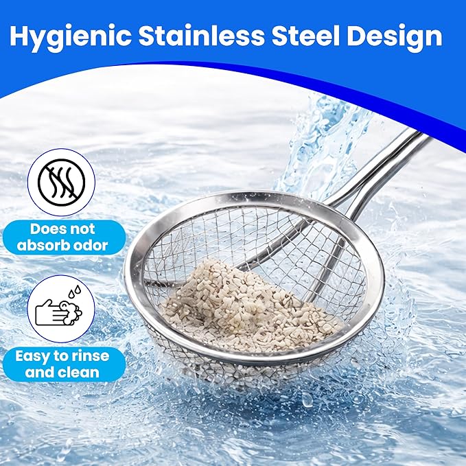 Sand Dipper Scoop - Stainless Steel Hygienic Cat Litter Scoop (Original)