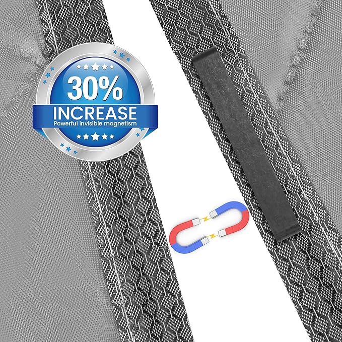 Cotton Thermal Door Screen Draft Stopper Cover Made of Oxford and Cotton Fill Fit 36x80inch Door Screen Door Itself Size 38x82inch Thermal Curtains for Winter, Thermal Insulated Door Curtain for Doors