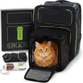 Cat Carrier Backpack for Travel & Car, 3-in-1 Expandable Cat & Small Dog Backpack Carrier up to 25 lbs, Breathable & Waterproof Pet Carrier
