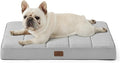 Bedsure Cooling Dog Bed for Small Dogs - Comfy Flat Puppy Beds with Removable Washable Cover, Orthopedic Egg Crate Foam Pet Mat, Suitable for Pet Up to 15 lbs