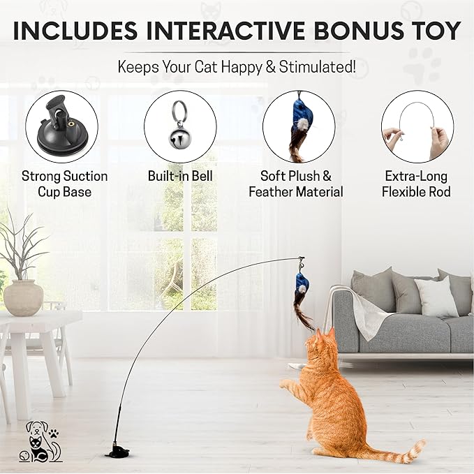 Snuggle & Play Cat Wall Shelves & Climbing System – Modern Furniture Set with 3 Steps & Perch for Indoor Cats, Includes Wand Toy