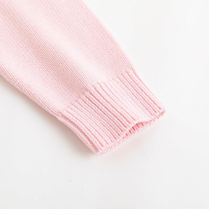Simplee kids Baby Girl Knit Sweater with Bear in The Pocket Toddler Pullover Sweater Cute Fall Winter Clothes