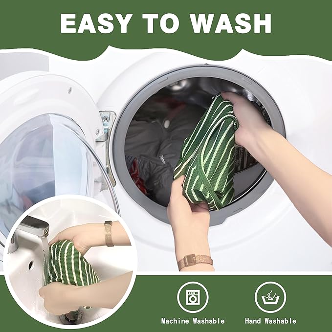 Dog Clothes, Stripe Dogs Shirts for Small & Medium Breeds, Pet Tank Top, Breathable Waffle Fabric Puppy Outfit, Shirt for Chihuahua, Yorkie, Dachshund, Corgi (Green, Medium)