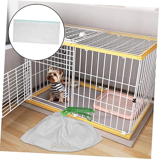 Mipcase 7pcs Cat Litter Filter Bags for Easy Cleanup Design Automatic Closing Feature for Cat Litter Boxes White