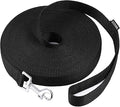 AmaGood Dog/Puppy Obedience Recall Training Agility Lead-15 ft 20 ft 30 ft 50 ft Long Leash-for Dog Training,Tie Out,Play,Safety,Camping (15 feet, Black)