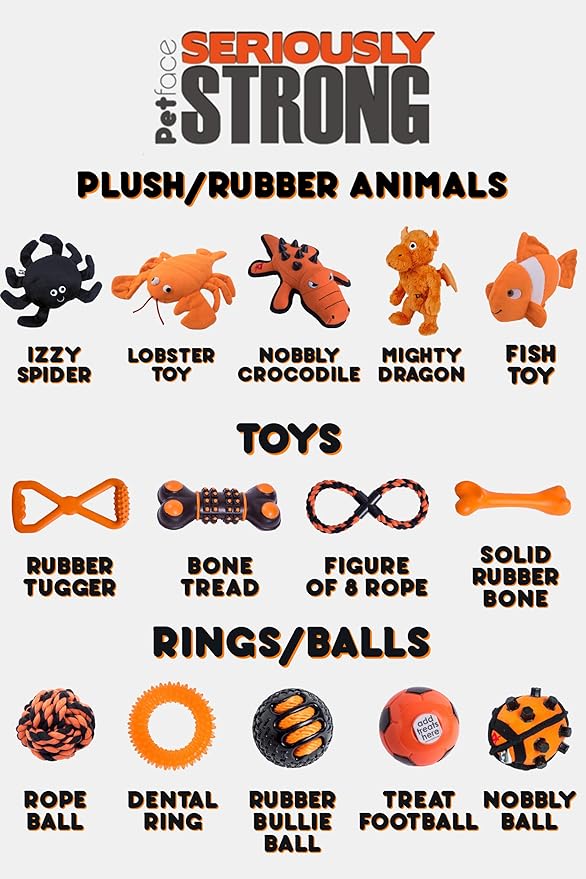Petface (Seriously Strong Dog Toy Rubber Extreme Tugger Chew Toy