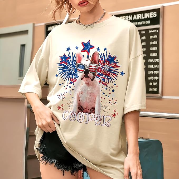 JIX & JOKY Custom Your Own Bootleg Rap Shirts with Dog Faces Custom Pet Shirt for Men Graphic Tshirt Gift Idea for Pet Lovers