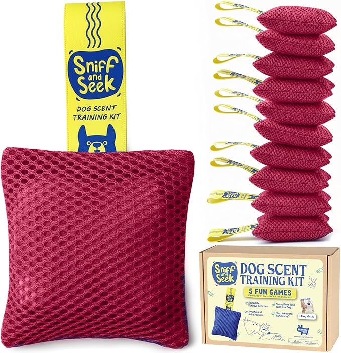 Race&Herd Original Dog Scent Training Kit, Scent Work Training Kit for Dogs - Nosework for Dog Mental Stimulation Agility Training Equipment for Dogs, Brain Games Smell Training Kit for Loss of Smell