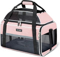 Lekereise Top-Expandable Pet Carrier 18x11x11Inch Delta American United Airline Approved Soft Sided Underseat to 15lbs Travel Carriers for Small Dogs Cats with Locking Safety Zippers Anti-Scratch Mesh