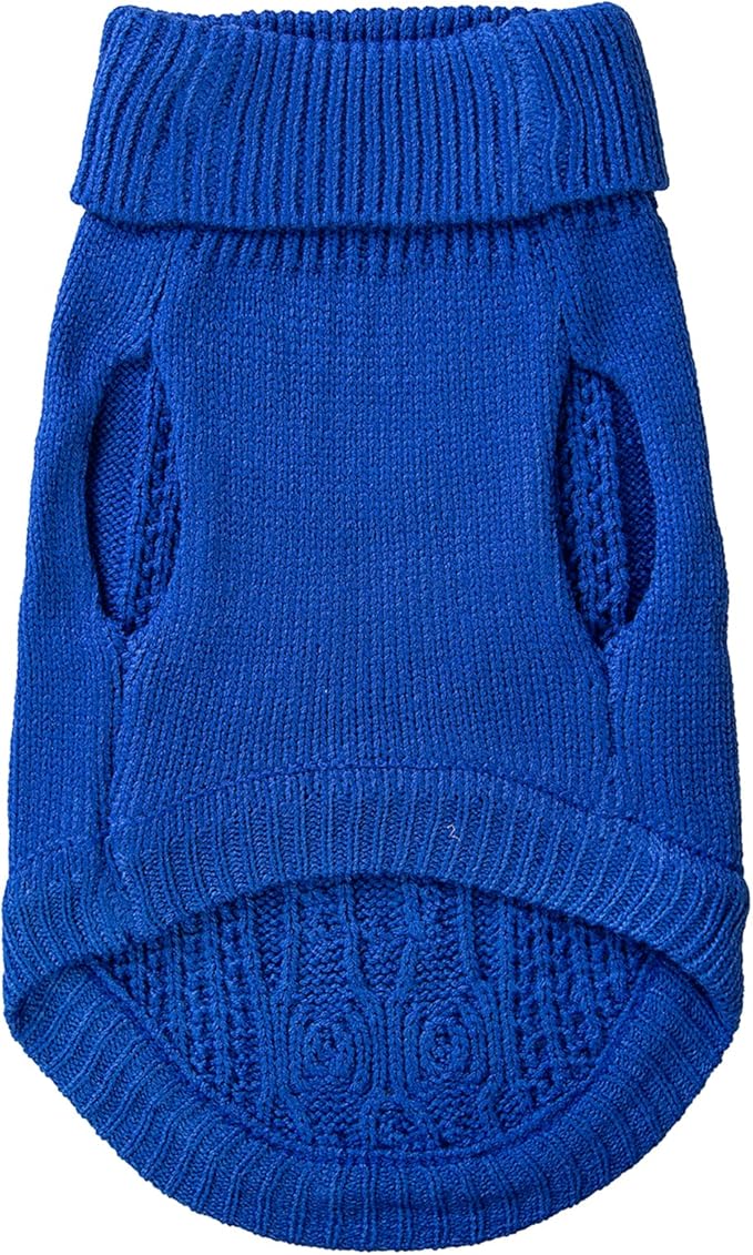 Stretchy Cat Sweater - 17 Colors & 6 Sizes | Snug Winter-Ready Knit for Boy/Girl Cats & Kittens(Dark Blue, Small)