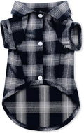 Koneseve Dog Shirt, Pet Plaid Clothes T-Shirt Sweater Matching Breathable for Small Medium Large Dog Cat Puppy Adorable Casual Cozy Halloween Thanksgiving Christmas Costumes (Blue; 4XL)