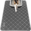 Cat Litter Mat Litter Trapping Mat, 35" x 23" Premium Durable PVC Grid Mesh with Scatter Control, Non-slip, Less Waste Cat Litter Box Mat, Soft on Kitty’s Paws, Urine Waterproof