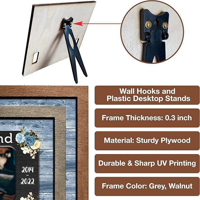 Dog Memorial Gifts Personalized Loss Of Pet Dog Memorial Picture Frame Pet Loss Gift Personalized Custom Cat Picture Collar Frames Memory Boxes For Keepsakes Death Remembrance