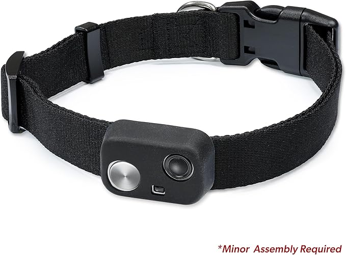 MS-5 Automatic Pet Door Collar, Genuine High Tech Pet Brand Dog Collar for Power Pet Doors - Deluxe Strap (Black, Extra Large) - DC-BLK-MS5-XL