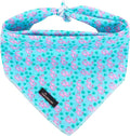 ARING PET Summer Dog Bandanas, Turquoise Flamingo Kerchief Triangle Bibs Scarf for Puppy Small Medium Large Boy Girl Dogs Cats-S