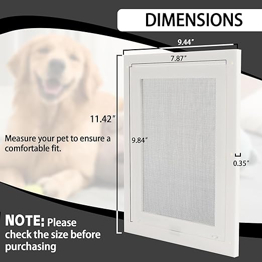 20-Pack Disposable Litter Box Waste Receptacles Compatible with Littermaid Waste Receptacles, and 7.87" x 9.84" Pet Screen Door Flap Compatible with Doggy Fits Dogs & Cats Under 30 Lbs