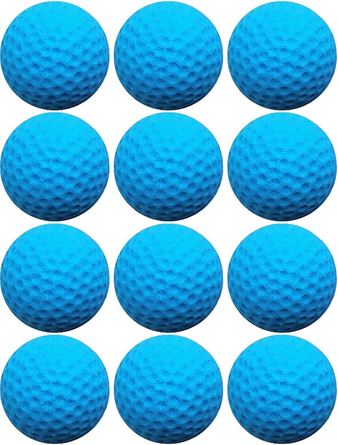 Cat Golf Balls for Indoor Kitten Toys - Interactive Sponge Foam Soccer Balls (Blue)