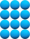 Cat Golf Balls for Indoor Kitten Toys - Interactive Sponge Foam Soccer Balls (Blue)