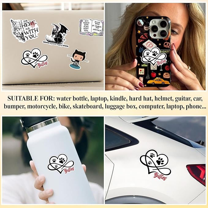 Personalized Infinity Paw Print Sticker with Name - Custom Heart & Dog Cat Footprints Vinyl Decal for Car Window, Laptop, Tumbler - Forever Love Pet Memorial Gift (Waterproof, Multiple Colors)
