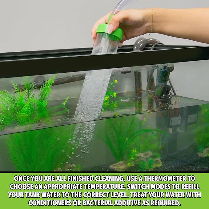 Python No Spill Clean and Fill Aquarium Maintenance System, Gravel Cleaner and Water Changer, 25 Foot