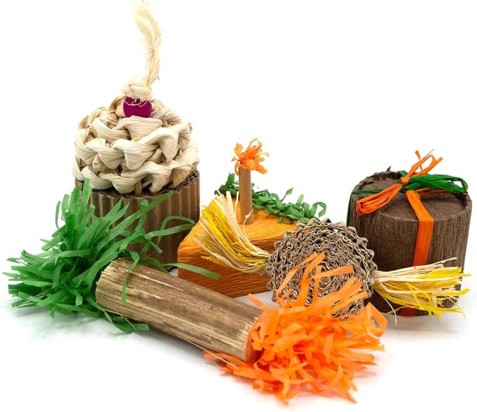 Oxbow Enriched Life Birthday Party Pack, Rabbit & Guinea Pig Toys, Enrichment Pack for Bunny, Hamster, Rabbit, Chinchilla, Rat, Chinchilla Cage Accessories, Guinea Pig Accessories for Cage