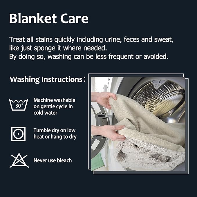Kritter Planet Waterproof Dog Blanket, Reversible Water Proof Pet Blanket for Couch, Bed & Car, Washable Couch Covers for Medium Dogs - Protects Furniture from Fur, Dirt, and Accidents