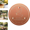 Copper Disk for birdbath, Chicken,Dogs & Cats Water Feeder, 99.9% Pure Copper Disk, Physical Safe Clean Water, Universal Fit for Outdoor Birdbaths, Pets Water Bowls,Year-Round Use (1 Pcs)
