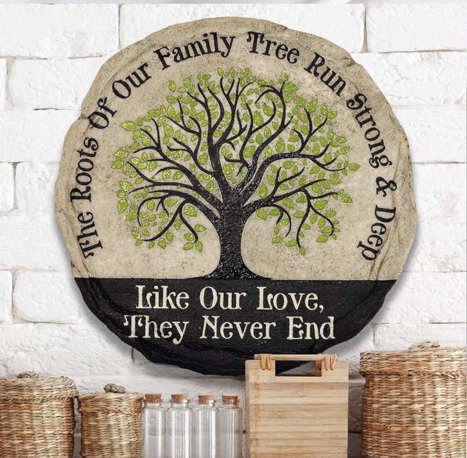 Spoontiques - Garden Décor - Nana's Garden Stepping Stone - Decorative Stone for Garden - Resin