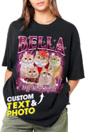 JIX & JOKY Custom Your Own Bootleg Rap Shirts with Dog Faces Custom Pet Shirt for Men Graphic Tshirt Gift Idea for Pet Lovers