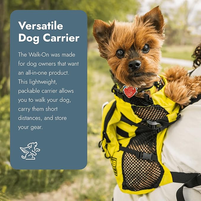 K9 Sport Sack Walk-On | Dog Carrier Dog Backpack with Harness & Storage (Large, Sunset Orange)